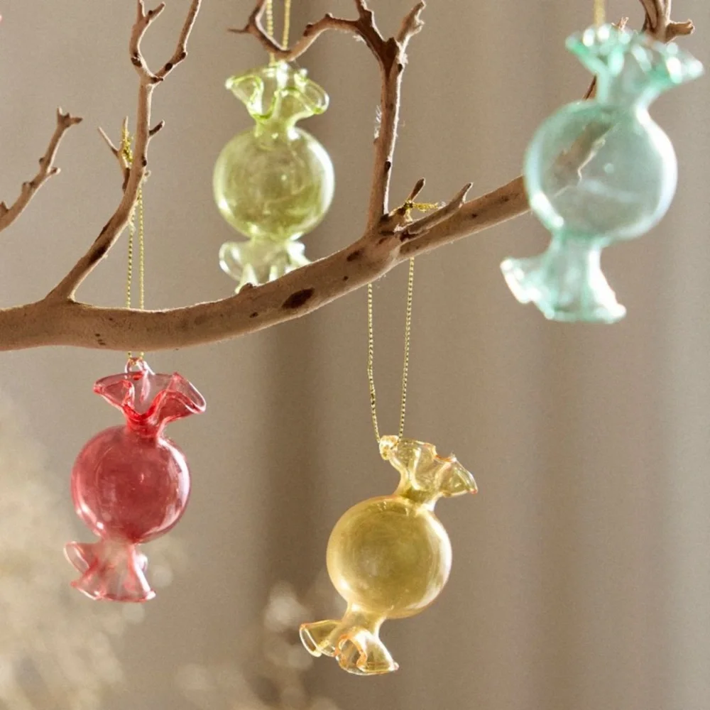 Glass Candy Ornaments‎ set of 6